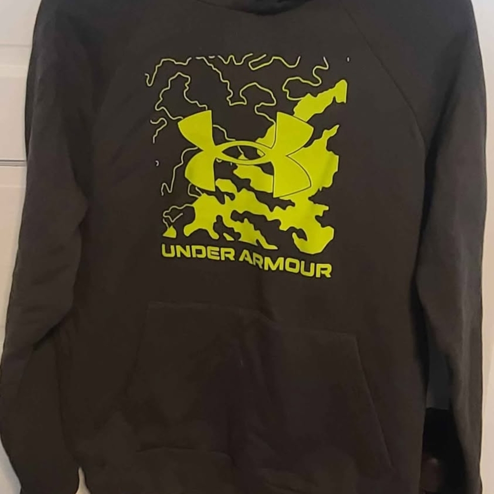 Under Armour Small YOUTH Boys Green Sweatshirt